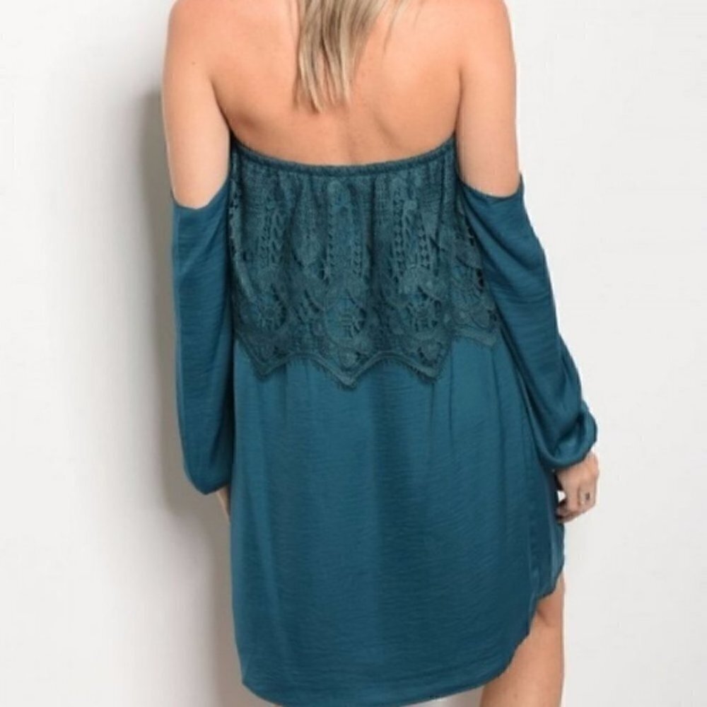 TEAL JOY HAN DRESS - Picture 2 of 2